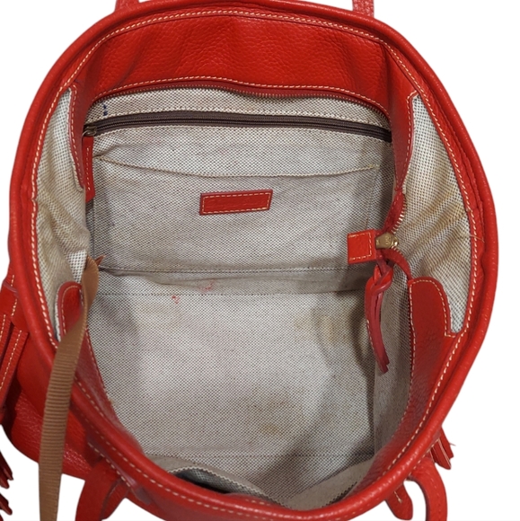 Dooney & Bourke Large Leather Davis Shoulder Tote Bag - Picture 13 of 16